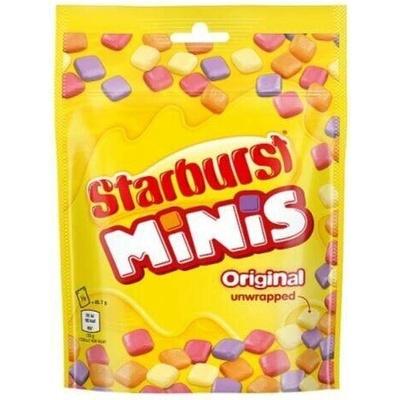 Starburst Mini žvýkací bonbonky s ovocnými příchutěmi 137 g
