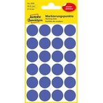Avery-Zweckform Етикети, 18 mm, кръгли, подвижни, AVERY ZWECKFORM, индигово синьо, 96 етикета в опаковка 3596 (3596)