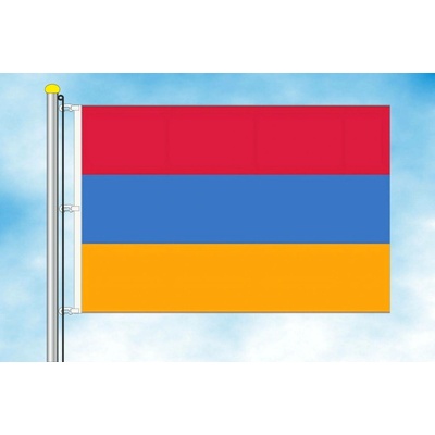 LIBEA, s.r.o. Vlajka Arménie Rozměr: 40×60 cm, Uchycení: Karabiny na stožár