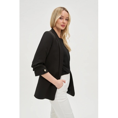 Moodo Сако с набрани 3/4 ръкава черно Moodo Moodo | Cheren | ЖЕНИ | XS