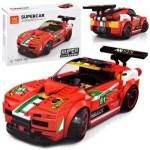 Jokomisiada Technical blocks Sports car RED 164 pieces + stickers ZA4289