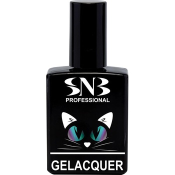 SNB Гел лак snb Ефект котешко око синьо-зелен 15 мл, зелено син, gle10 (gle10)