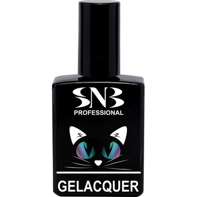 SNB Гел лак snb Ефект котешко око синьо-зелен 15 мл, зелено син, gle10 (gle10)