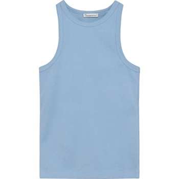 KnowledgeCotton Apparel Дамски топ Knowledgecotton apparel Women's Racer Rib Top - Skyway (916-4448-0813)