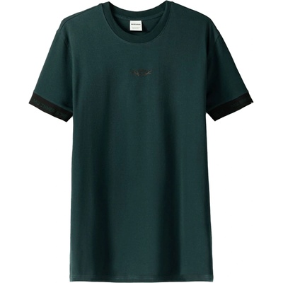 Bershka Тениска зелено, размер S