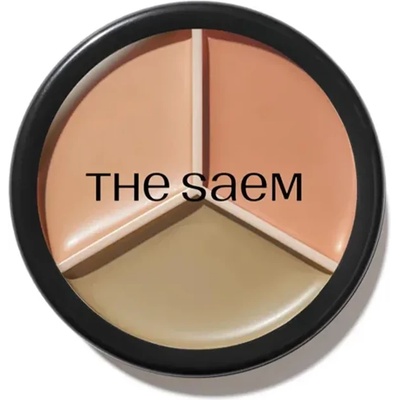 the SAEM Cover Perfection Triple Pot Concealer - #08 Middle Beige - Контуриращ Коректор 4.5g