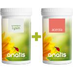 anatis Naturprodukte Комплект с аминокиселина лизин и ацерола - Аминокиселина лизин 180 капсули и ацерола 180 капсули