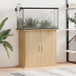 vidaXL Стойка за аквариум, дъб сонома, 81x36x73 см, инженерно дърво (833602)