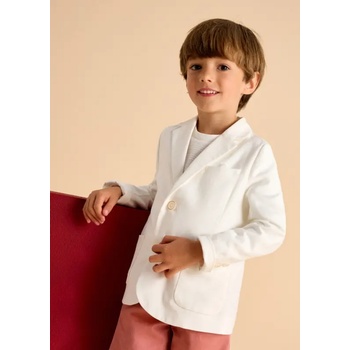 Mayoral Блейзър лен suiting в бял цвят за мини момче Майорал