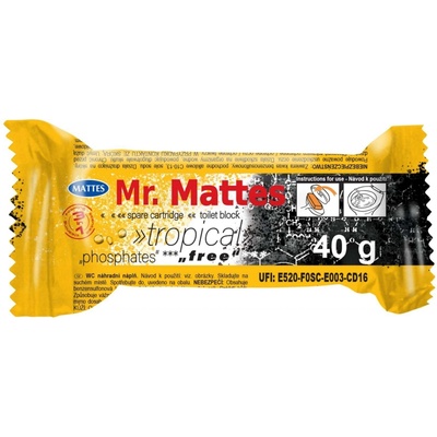 Mr. Mattes 3v1 WC závěs Tropical náhradní náplň 40 g