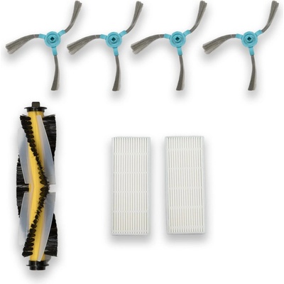 Mobilly комплект резервни четки и филтър за Sencor SRV9250 9200 8250 6250 4200, 7 бр (set sencor SRV9250 7 pc)