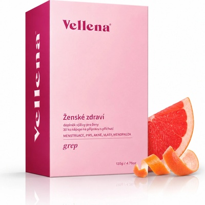 VELLENA Ženské zdraví Nápoj příchuť Grep 30 sáčků