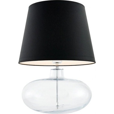 Kaspa Настолна лампа Sawa прозрачна основа и черен абажур (40582102)