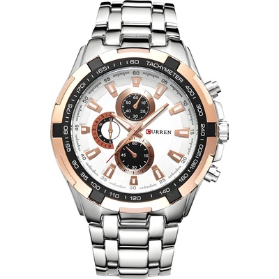 Curren Часовник curren en-14406 - Сребрист / Бял kp14406 (en-14406)