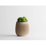  Кашпа Columna Голояма, 142x142xH140мм- Пясъчен Мат