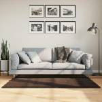 vidaXL Килим HUARTE Кафяво 80 x 150 cm 100% полиестер Плоска (42022463)