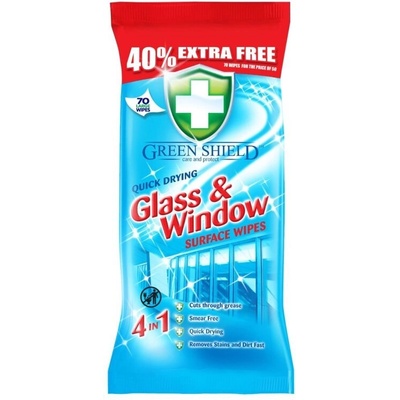 Green Shield Мокри кърпи за почистване на стъкла 70бр (399010)