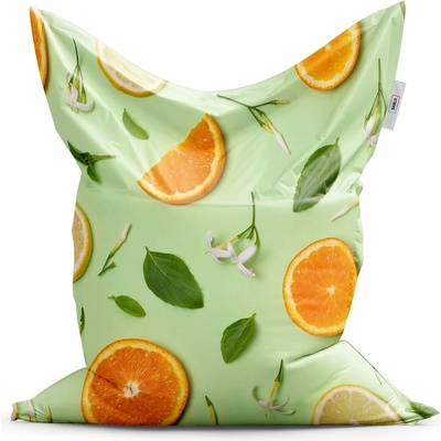 Sablio Sedací vak Citrus a kvet 200x140 cm