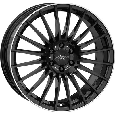AXXION AX5 8x18 5x112 ET45 gloss black polished lip