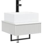 vidaXL Мивка за измиване, монтирана на стена Бяло 40 x 41 x 39 см (890198)