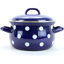 BELIS Puntík bílý / modrý 24 cm 6,1 l