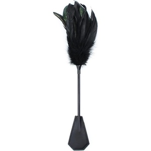 Fetish Addict Feather Tickler and Paddle 2in1 Black