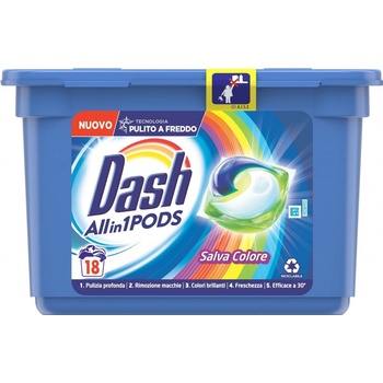 Dash Allin1 Pods Salva Colore kapsule 18 PD