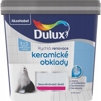 Dulux Renovácia Keramické obklady 0,75 l škandinávska šedá
