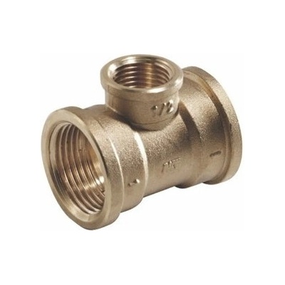 KLUM T-kus redukovaný 3/4" x 1/2" FF-mosadz