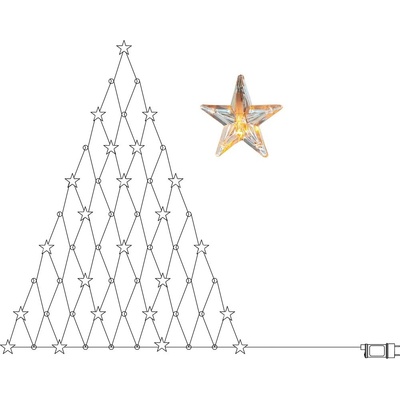 Star trading LED nástenné osvetlenie 55x LED