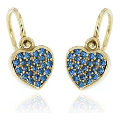 Zlatnictví U Kostela dětské zlaté náušnice srdíčka 892MŽ