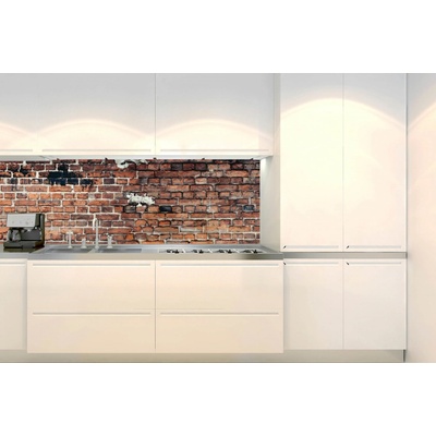 DIMEX KI-180-305 Fototapeta do kuchyne Oprýskaný tehlový múr, rozmery 180 x 60 cm