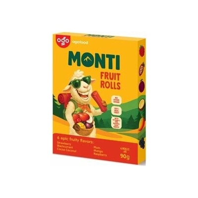 Monti ovocná trubička mix váha 9 x 90 g