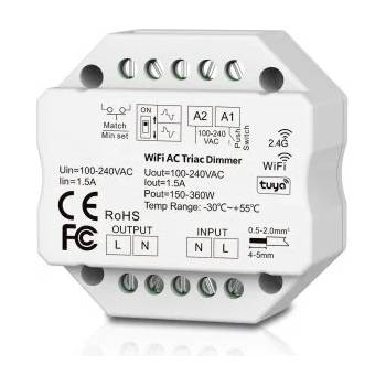 OPTONICA Wifi + rf triac ДИМЕР(tuya) 2.4g push dim 100-240vac 150w/360w(100v/240v) (6388)