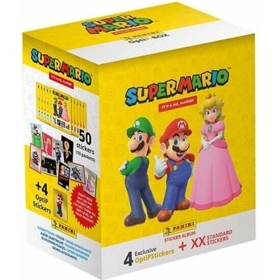 Panini Super Mario 2 Mega Box nálepky 10 balení