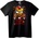 NOONEBRAND Тениска Хелоуин Железния човек - 2XL, Black