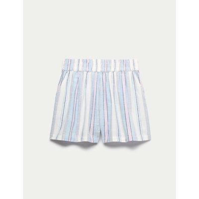 Marks & Spencer Райета шорти от чист памук (6-16 години) Marks & Spencer синя Marks & Spencer | Sin | Момичешки | 9-10 години