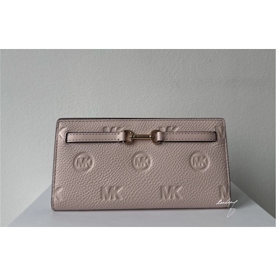 Michael Kors dámská peněženka Carson large snap wallet růžová powder blush
