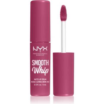 NYX Cosmetics Smooth Whip Matte Lip Cream кадифено червило с изглаждащ ефект цвят 18 Onesie Funsie 4ml