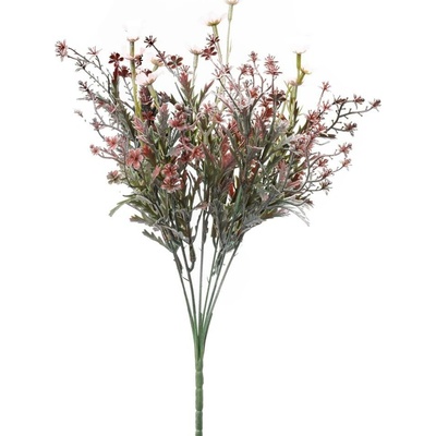 ZELEŇ DROB.KVETY ZELENO-RUŽOVÁ 36cm