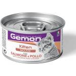 Gemon Kitten Mousse with Salmon & Chicken консерва със сьомга и пиле пълноценна храна за подрастващи котенца 85gr