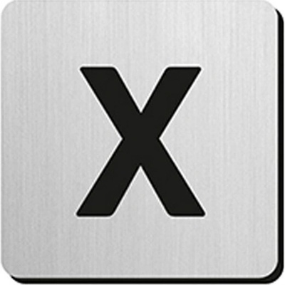 JNF - Piktogram písmeno "X" IN.34.300 - 75 mm - nalepovací