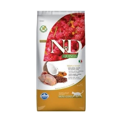 N&D GF Quinoa CAT Skin&Coat Quail & Coconut 5 kg