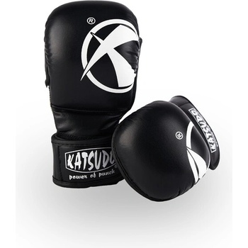 Katsudo Ръкавици Katsudo MMA REVENGE, черни (Kat_1012.black-white)