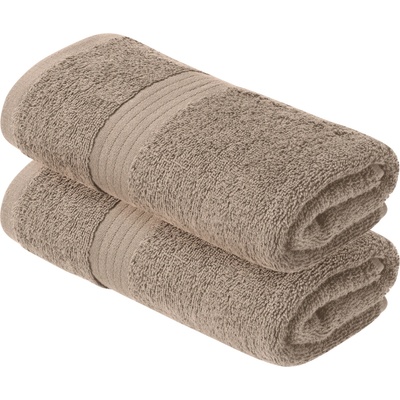 Livarno froté ručník 50 x 100 cm 2 kusy béžová – Zboží Dáma