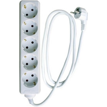 Разклонител с 5 гнезда, 1.0мм2, кабел с дължина 1.5 метра