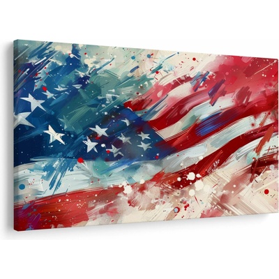 Obraz - Vlajka USA, jednodielne 150x100 cm