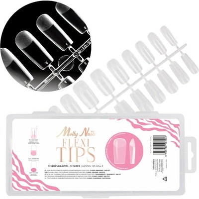 MOLLY Tipy na nechty Flexi Tips Molly Nails hranaté model JP-004-3 240 ks