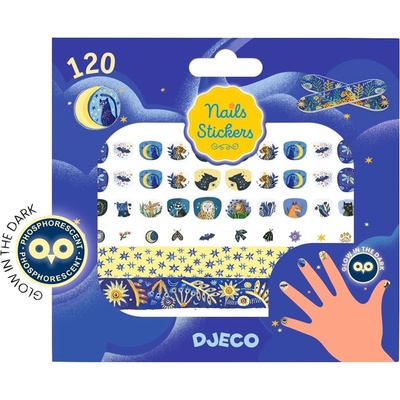 DJECO Стикери за нокти Djeco - Отражения на лунна светлина