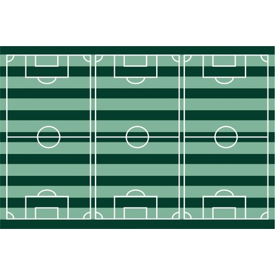 PartyDeco PartyDeco Ubrus - Fotbal 120 x 180 cm